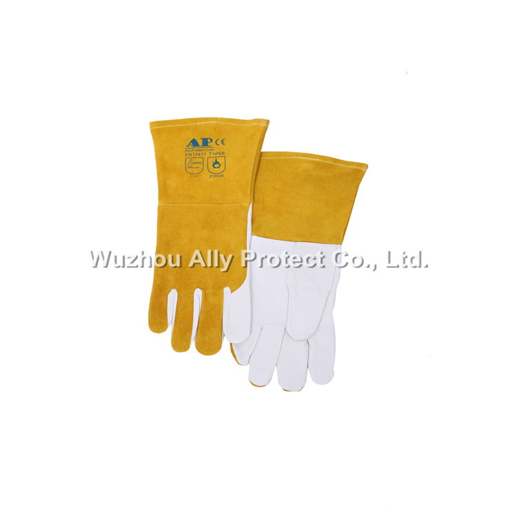 AP-1199 Grain Goatskin & Split Cowhide TIG Gloves